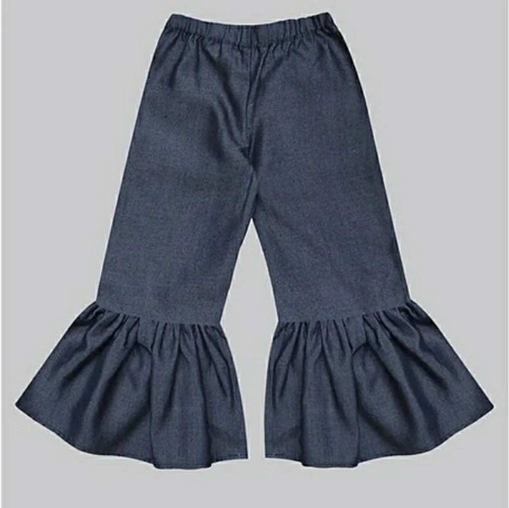 A.T.U.N. bell bottom ruffle pants size 8-9 years